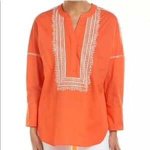 NWT Natori Boho Cayenne Embroidered Tunic Top